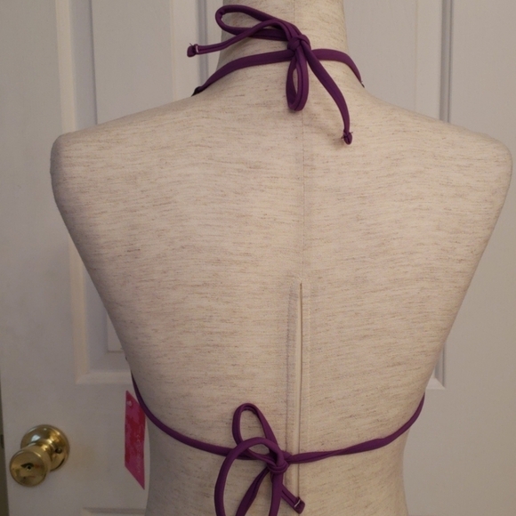 Purple Multicolored Bikini Top NWT - Picture 9 of 10